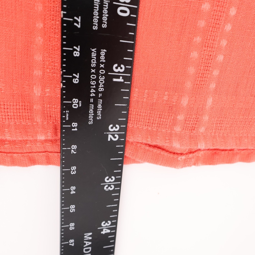 Tommy Bahama Linen Orange Peach Linen Button Down Long Sleeve‎ Shirt Mens Large - Picture 6 of 6